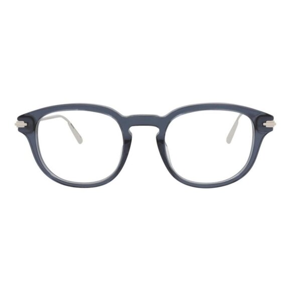 Dior Mens Round/Oval Blue Silver Transparent Fashion Designer Eyewear - Picture 1 of 4